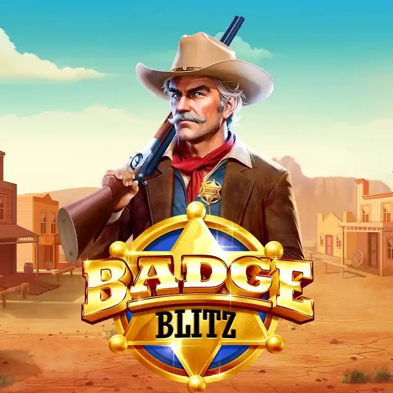 Badge Blitz slot visual from Pragmatic Play available on bigboostcasinoo.com