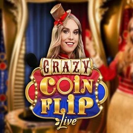 Crazy Coin Flip logo by Evolution Big Boost Casino