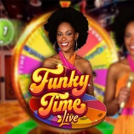 Funky Time online game logo by Evolution on bigboostcasinoo.com