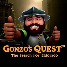Gonzo's Quest slot logo by NetEnt at Big Boost Casino