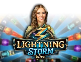 Lightning Storm slot logo by Evolution at Big Boost Casino